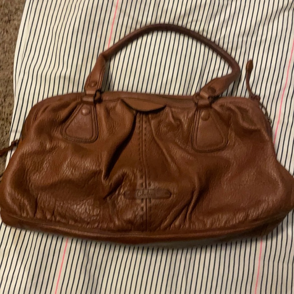 Coke Haan All leather satchel